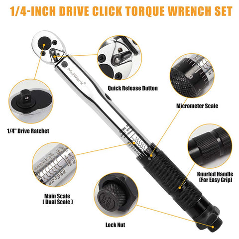 1/4-Inch Drive Torque Wrench Set