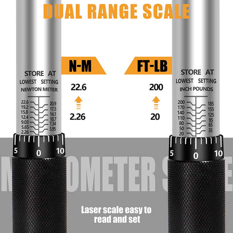 1/4-Inch Drive Torque Wrench Set