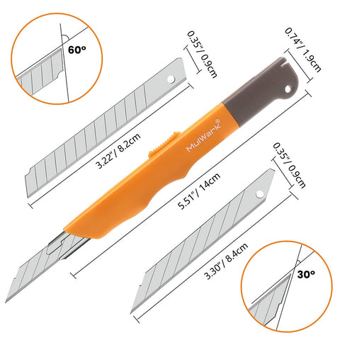 16PC Box Cutter Retractable Utility Knife Set