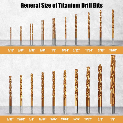 25 pc High-Speed Steel Drill Bits