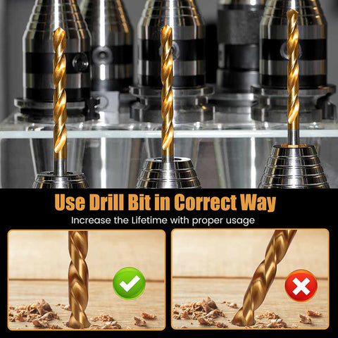 25 pc High-Speed Steel Drill Bits