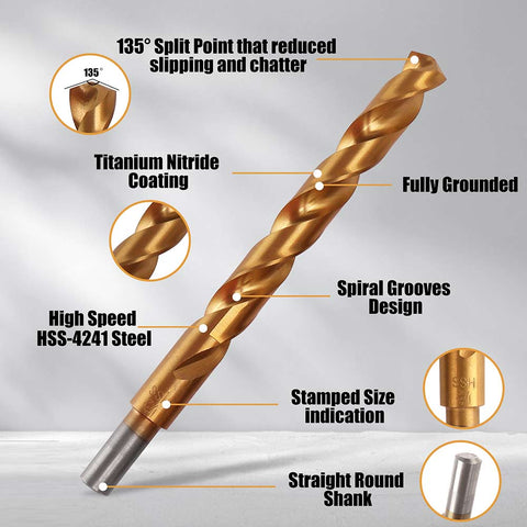 25 pc High-Speed Steel Drill Bits