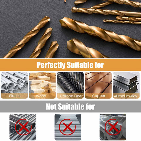 25 pc High-Speed Steel Drill Bits