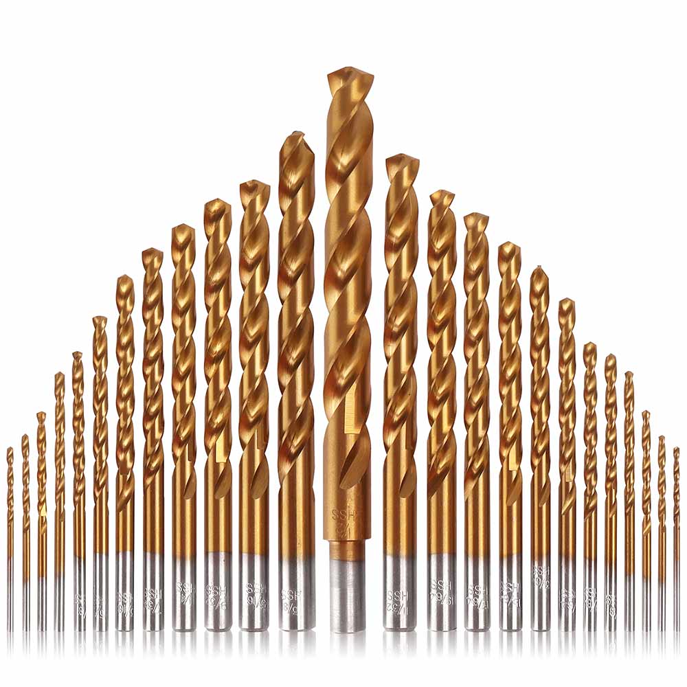 25 pc High-Speed Steel Drill Bits