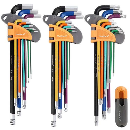 28-Piece Magnetic Ball End Allen Wrench Set with T-Handle