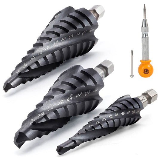 3/16"-7/8" Cobalt Step Drill Set