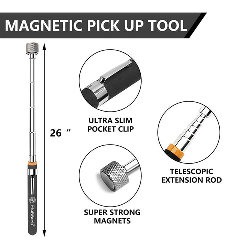 5 pcs Telescoping Magnetic Pickup Tool Set