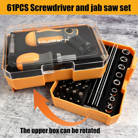 61pcs Screwdriver and Jab Saw Set