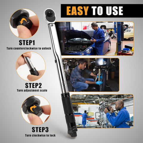 3/8-Inch Drive Torque Wrench Set (10-80 ft.-lb. / 13.6-108.5 Nm)