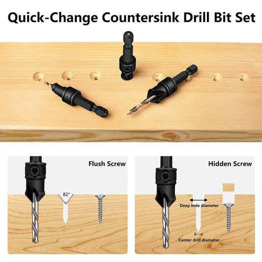 82° Countersink Drill Bit Set