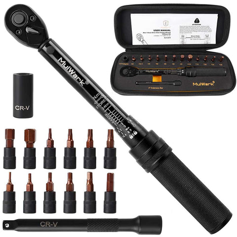 Torque Wrench 1/4-Inch Dr. 15-Piece Kit