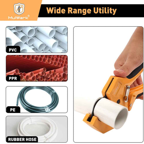 Heavy-Duty PVC Pipe Cutter with Teflon Tape, Cuts up to 1-1/2