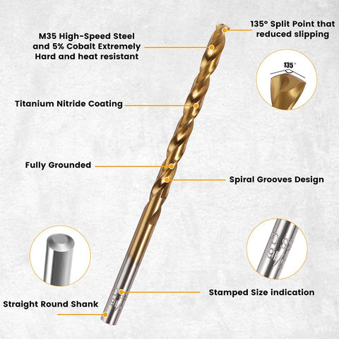 M35 13 Piece Cobalt Drill Bit Set